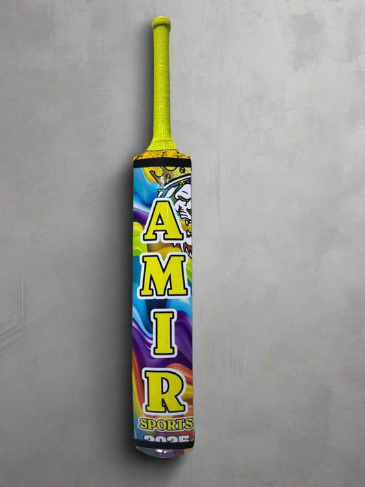 Amir Sports 2025 Cricket Bat – Colorful Design, Durable Build