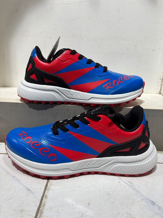 Rocco X50 Cricket Sports Shoes – Blue & Red